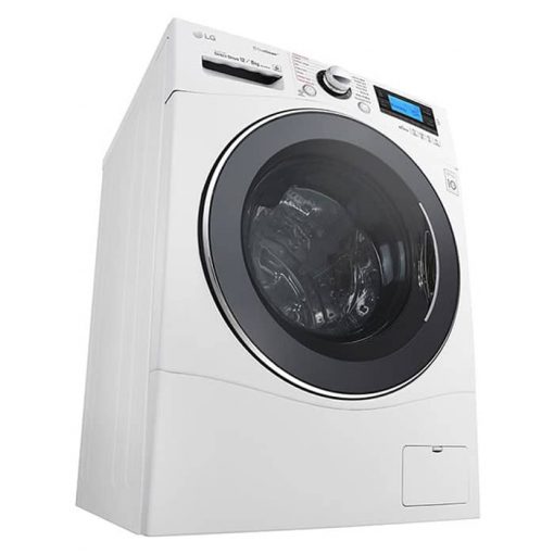 نمای ماشین لباسشویی 12 کیلویی ال جی مدل WD951606RCH از زاویه چپ