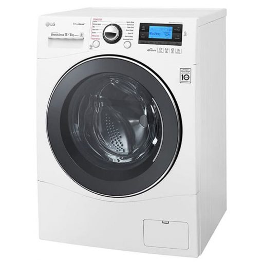 نمای ماشین لباسشویی 12 کیلویی ال جی مدل WD951606RCH از زاویه راست