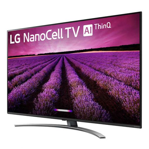 نمای تلویزیون ال جی 65SM8100 از زاویه راست