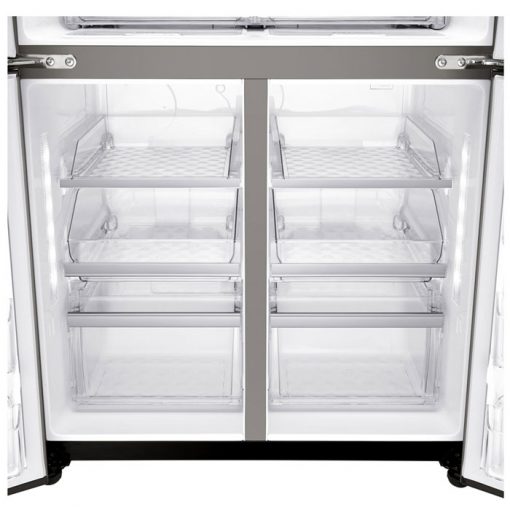 فضای قسمت فریزر یخچال ساید بای ساید ال جی GRX-334DPB