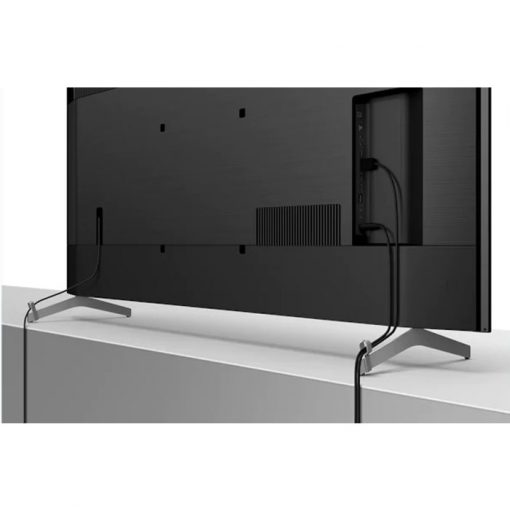 نمای پشتی و نحوه جاسازی سیم کابل ها در تلویزیون سونی ۵۵ اینچ مدل 55X9000H