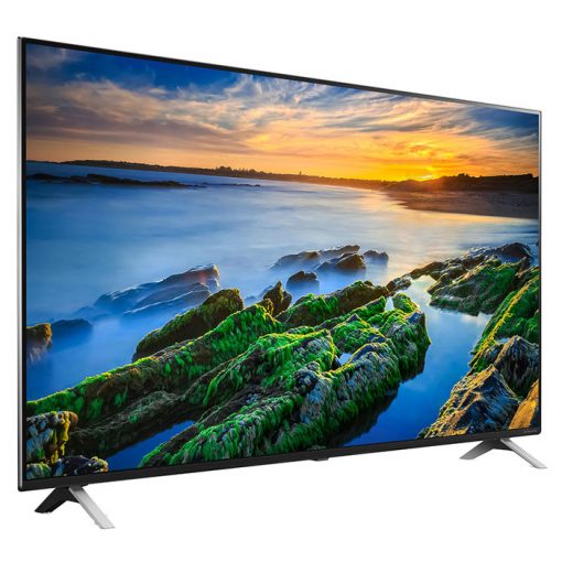 نمای زیبای تلویزیون ال جی 65 اینچ مدل 65NANO85 از زاویه چپ