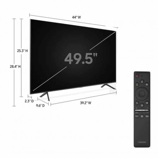 اندازه ی زوایا و کنترل تلویزیون سامسونگ 55 اینچ مدل 50Q60T