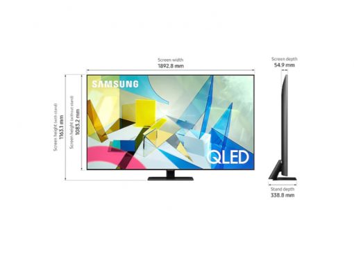 اندازه و طول و عرض تلویزیون سامسونگ 85Q80T