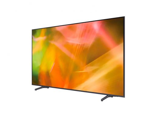 تلویزیون سامسونگ AU8100 از نمای راست